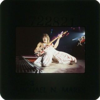 Van Halen Vintage Photo Slide Edward Live Diver Down Tour 1982 6