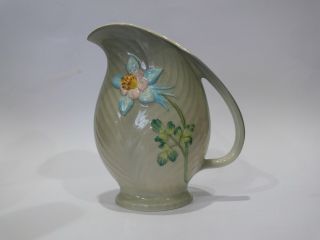 Vintage Stafordshire Shorter & Sons Large Hand Painted Daffodil Jug