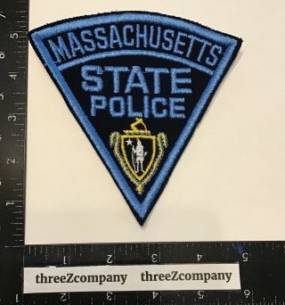 Vintage Massachusetts State Police Trooper Highway Patrol Patch Ma