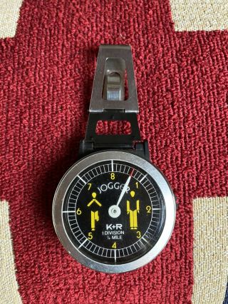 Vintage K&r Precise Mechanical Jogger Pedometer Body Watch Made In Usa