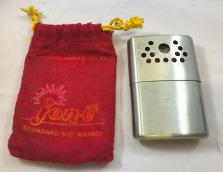 Vintage Alladin Jon - E Standard Size Hand Warmer With Bag