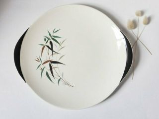 Royal Doulton Bamboo Plate,  1960s Vintage Serving Plate,  Cake Plate