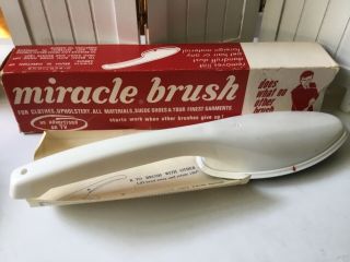 Vtg Miracle Brush & Instructions (imperial Products) Lint Brush