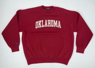 Vintage 90s Oklahoma Sooners Crewneck Sweatshirt Size Xl Jansport Ncaa