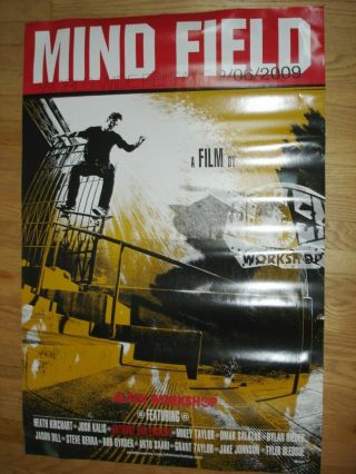 Alien Workshop Skateboard Dealer Huge Poster For Mind Field Video Release 2009