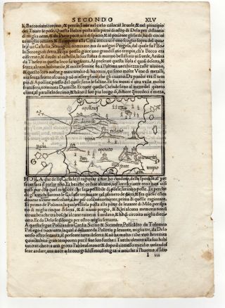 Greece Bordone 1547 Map Of Naxos Sikinos Folegandros Koufonisia - 3 In One Sheet