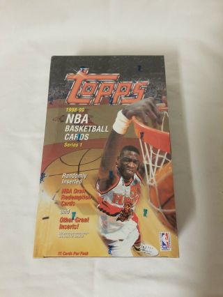 1998 - 99 Topps Basketball Series 1 Box - Factory -