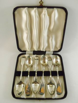Set Of Six Antique Victorian Silver Egg Spoons Hallmarked London 1867 Ref 137/6