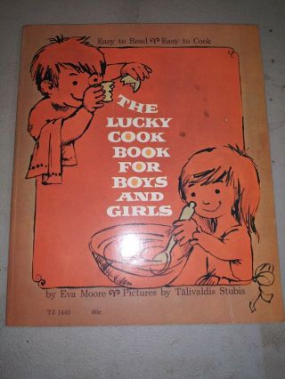 Vintage The Lucky Cook Book For Boys And Girls By Scholastic