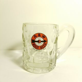 Vintage A & W Ice Cold Root Beer Glass Mug