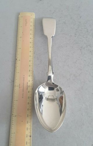 Good Provincial Antique Solid Silver Serving Spoon.  71gms.  Exeter 1840.