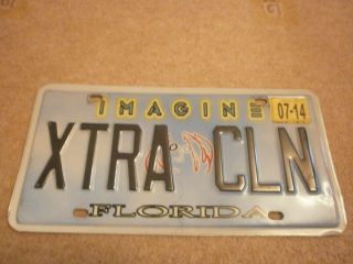 Usa Florida Imagine John Lennon Xtra Cln Rare License Number Plate