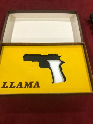 Vintage Llama Model Iiia 380 Acp Factory Pistol Box With Instructions