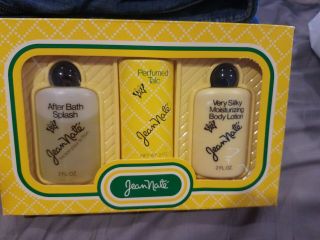Vintage Jean Naté Travel Essentials 3 Piece Gift Set Body Splash Talc Lotion