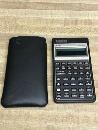 Vintage 1987 Hewlett Packard Hp 17b Ii Business Financial Calculator W/battery