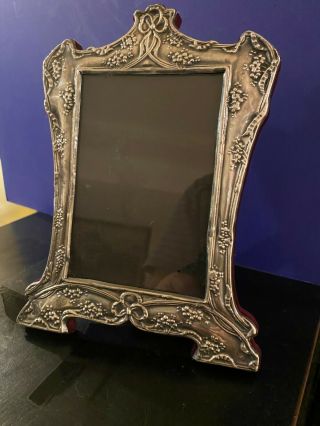 Antique Sterling Silver Picture Frame 8.  1/4 