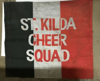 St.  Kilda Football Club Vintage Cheer Squad Banner South Suburban Towing