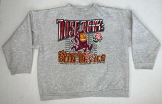Vintage 90s Arizona State University Rose Bowl Sweatshirt Size Men’s 2xl Ncaa