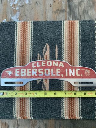 Vintage Pontiac License Plate Topper.  Cleona Ebersole,  Inc.