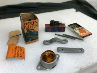 Vintage Aftermarket Car Horn Button By Jubilee,  Auto - Lite Points