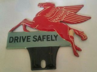 Mobil Pegasus License Plate Topper 5 1/4 " By 6 1/2 "