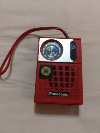 Vintage Panasonic Am/fm Transistor Radio Model Rf - 508