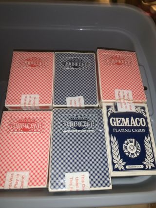 10 Decks Of Vintage Las Vegas Casino Playing Cards