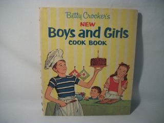 Vintage Betty Crocker Boys And Girls Cookbook First Edition Sixth Printing 1965