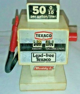 Vintage Buddy L Texaco Gas Pump Toy Play Service Station Pump.  50 Gal