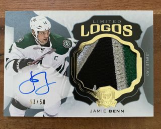 2016 - 17 The Cup Jamie Benn Limited Logos /50 Patch Auto Dallas Stars