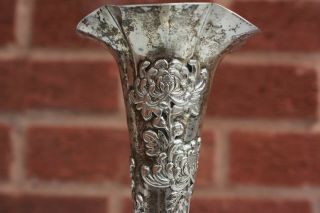 19th Century Chinese Export Solid Silver Vase 3