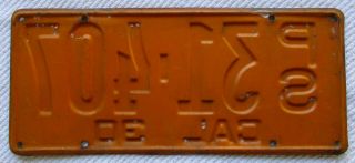 1930 California PS (Public Service) License Plate 2