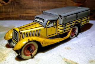 Antique Pre - War Tippco Tc - 753 Truck Tin Toy Made In Germany 100 Orig.