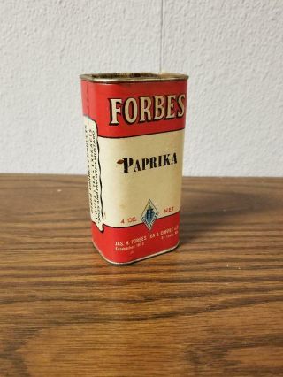 Forbes Vintage Spice Jar Paprika 4 Ounces