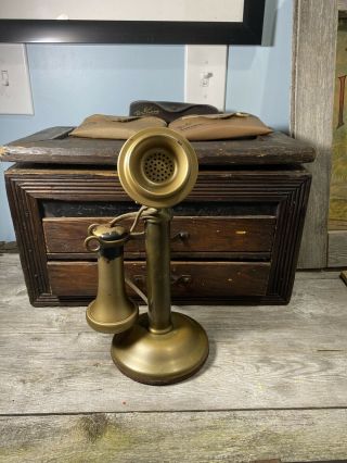 Antique Western Electric Candlestick Phone,  Pat.  Date Jan.  26,  1915
