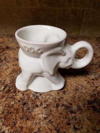 Vintage Frankoma Pottery Political Coffee Mug Cup Gop Republican 1996 Elephant