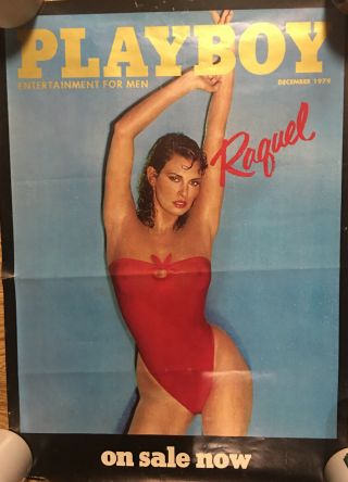 Vintage Playboy Raquel Welch 1979 Poster - 18” X 25”