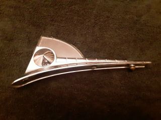 Vintage 1950 ' s Ford Hood Ornament with Lucite Flathead Shoebox 0A - 16851 3