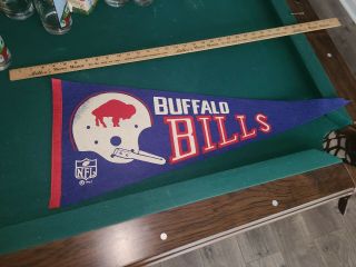 Vintage,  Buffalo Football Bills 1967 Full Size Pennant,  Nfl