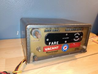 Vintage Rockwell Taxi Cab Meter No Flag Fast Ship