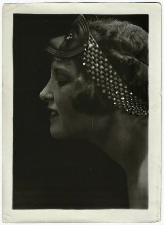 Jazz - Age Flapper Headband,  Mask Vintage 1920s Charles Sheldon Fashion Photograph