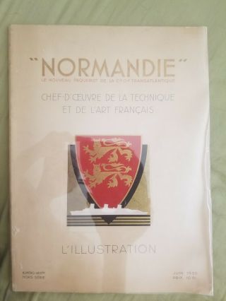 Ss Normandie French Line L 