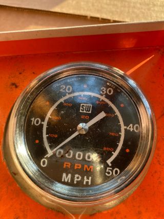 - In - Box Vintage Stewart - Warner 20 " Bicycle Speedometer - - Part 737 - E Nos