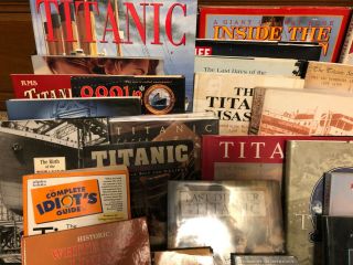 RMS Titanic library 30 items White Star Olympic Britannic rare & popular books 2