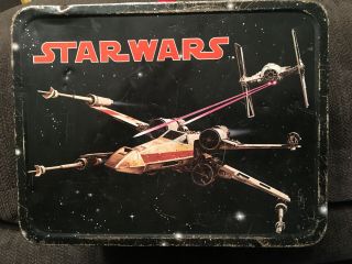 Vintage 1977 Star Wars Lunchbox And Thermos -