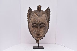 African Okuyi Helmet Mask - Punu - Gabon,  Tribal Art,  African Art 14.  5 "