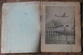 1949 Advertising Booklet Air Plane Aeroflot Craft Ways Line passenger Russian US 2