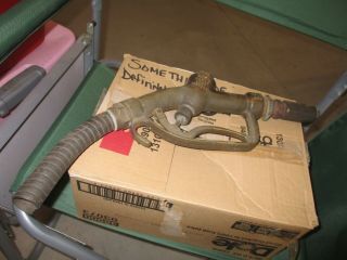 Antique Vintage Brass K - 1 Gas Pump Nozzle Handle Buckeye May 18 1926 Handle