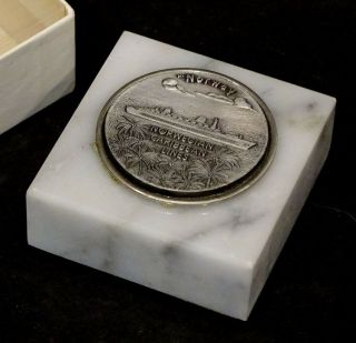 Vintage Ss Norway / France Ship Ncl Norwegian Cruise Line Marble Paperweight
