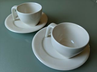 Set Of 2 Vintage Arabia Finland Demitasse (espresso Cups) With Saucers